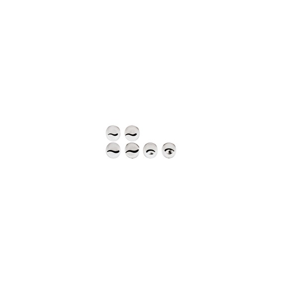 Conf. 6 Pz Bocchette Assortite 2,4 mm In Acciaio Inox