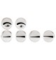 Conf. 6 Pz Bocchette Assortite 2,4 mm In Acciaio Inox