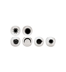 Conf. 6 Pz Bocchette Assortite 2,4 mm In Acciaio Inox