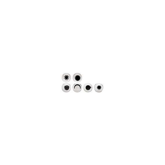 Conf. 6 Pz Bocchette Assortite 2,4 mm In Acciaio Inox