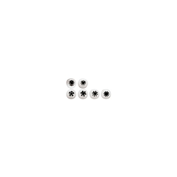Conf. 6 Pz Bocchette Assortite 2,4 mm In Acciaio Inox