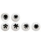 Conf. 6 Pz Bocchette Assortite 2,4 mm In Acciaio Inox