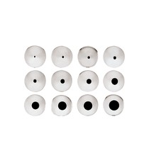 Conf. 6 Pz Bocchette Assortite 2,4 mm In Acciaio Inox