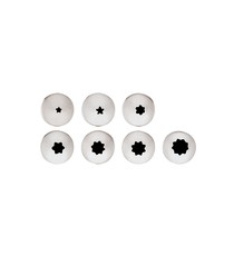 Conf. 12 Pz Bocchette Assortite 1,7 mm In Acciaio Inox