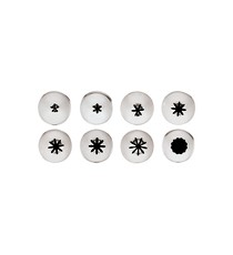 Conf. 7 Pz Bocchette Assortite 1,7 mm In Acciaio Inox