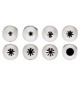 Conf. 8 Pz Bocchette Assortite 1,7 mm In Acciaio Inox