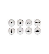 Conf. 8 Pz Bocchette Assortite 1,7 mm In Acciaio Inox