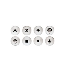 Conf. 8 Pz Bocchette Assortite 1,7 mm In Acciaio Inox