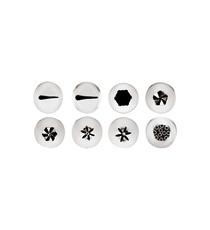 Conf. 8 Pz Bocchette Assortite 1,7 mm In Acciaio Inox