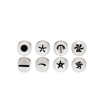 Conf. 8 Pz Bocchette Assortite 1,7 mm In Acciaio Inox