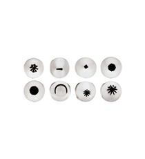 Conf. 8 Pz Bocchette Assortite 1,7 mm In Acciaio Inox