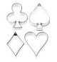 Set 4 Pz Tagliapasta Semi Carte In Acciaio Inox