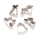 Set 6 Pz Tagliapasta Natale In Acciaio Inox