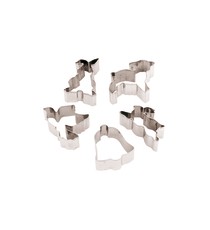 Set 6 Pz Tagliapasta Natale In Acciaio Inox