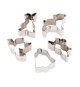 Set 5 Pz Tagliapasta Pasqua In Acciaio Inox