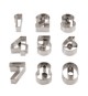 Confezione 9 Pz. Tagliapasta Numeri In Acciaio Inox
