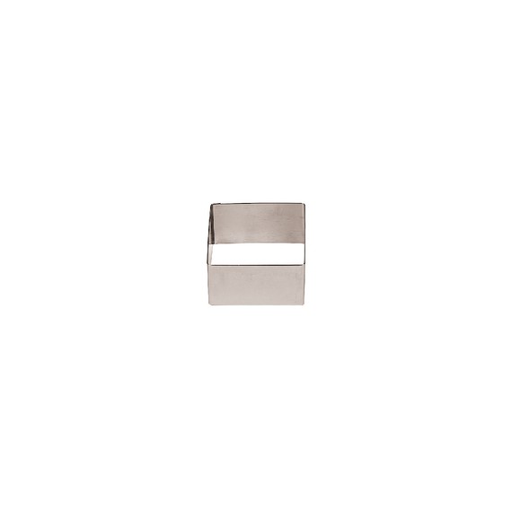 Confezione 6 Pz. Monachelle Quadrate 3x5 cm In Acciaio Inox