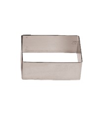 Confezione 6 Pz. Monachelle Rettangolare In Acciaio Inox