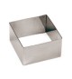 Conf. 6 Pz. Monachelle Quadrate 45 mm In Acciaio Inox