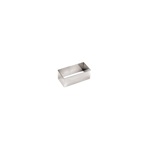 Conf. 6 Pz. Monachelle Quadrate 45 mm In Acciaio Inox