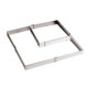 Monachella Rettangolo 120x60x H 45 mm In Acciaio Inox