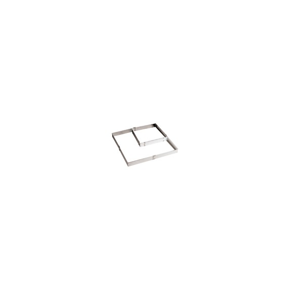 Monachella Rettangolo 120x60x H 45 mm In Acciaio Inox