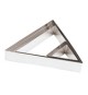 Triangolo cm 20 H. 4,5 In Acciaio Inox