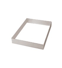 Rettangolo Per Pasticceria cm 30 In Acciaio Inox