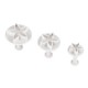 Conf. 3 Pz Taglia Pasta Fiore 5 Petali In Abs