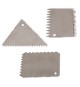 Set 3 Pz Raschietti A Pettine In Acciaio Inox