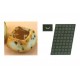 Stampo Flessibile Cm 60x40 Mini Savarin Quadrati In Silicone