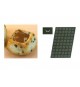 Stampo Flessibile Cm 60x40 Mini Savarin Quadrati In Silicone