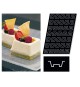 Stampo Flessibile Cm 60x40 Savarin Quadrati In Silicone