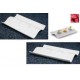 Piatto RANDOM rettangolare a 3 scomparti conf. 6 pz