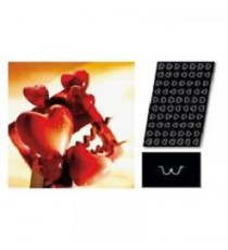 Stampo Flessibile Cm 60x40 Mini Cuori In Silicone