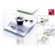 Piatto RANDOM rettangolare foro plancha conf. 6 pz