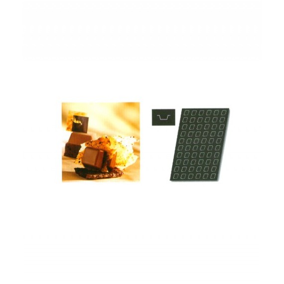 Stampo Flessibile Cm 60x40 Mini Quadrati In Silicone