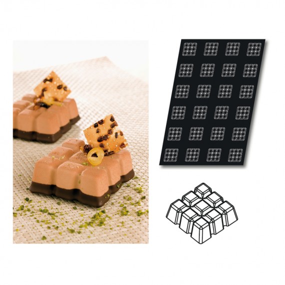 Stampo Flessibile Cm 60x40 Tavolette Cioccolato In Silicone