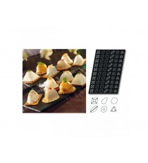 Stampo Flessibile Cm 60x40 Pasticcini Forme Varie In Silicone