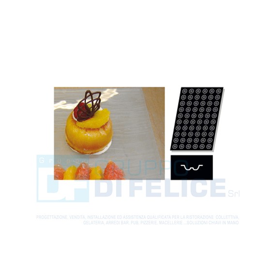 Stampo Flessibile Cm 60x40 Mini Savarins In Silicone