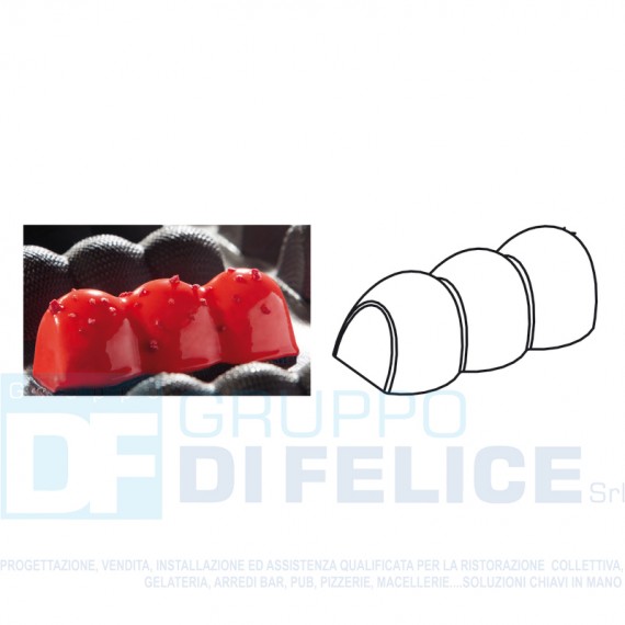 Tappeto A Rilievo Cm 60x40 In Silicone Flexipan