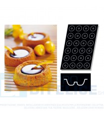 Stampo Flessibile Cm 60x40 Savarins cm 7 In Silicone