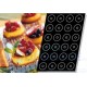 Stampo Flessibile Cm 60x40 Savarins Cm 6,6  In Silicone