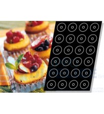 Stampo Flessibile Cm 60x40 Savarins Cm 6,6  In Silicone