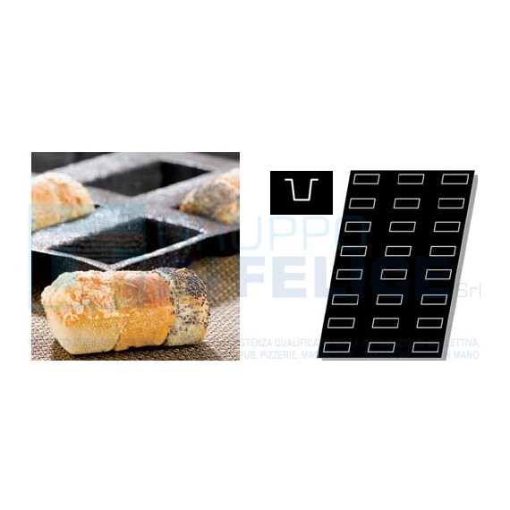 Stampo Flessibile Cm 60x40 Cakes Rettangolari In Silicone