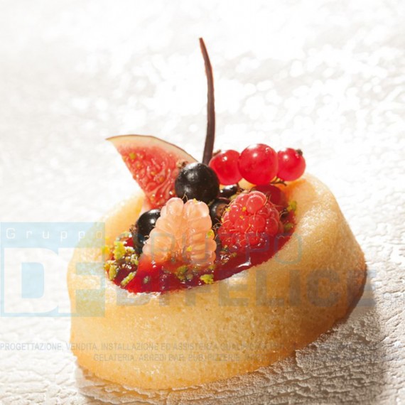 Stampo Flessibile Cm 60x40 Fondi Per Tartine Cm 8 In Silicone