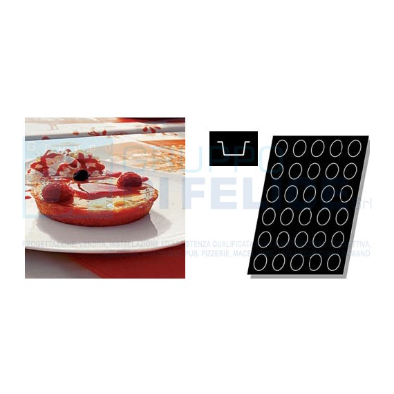 Stampo Flessibile Cm 60x40 Ovali In Silicone