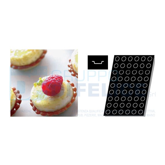 Stampo Flessibile Cm 60x40 Cilindri Cm 3,8 In Silicone