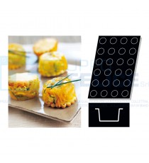 Stampo Flessibile Cm 60x40 Cilindri Cm 6,5 In Silicone