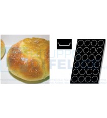 Stampo Flessibile Cm 60x40 Briochette In Silicone